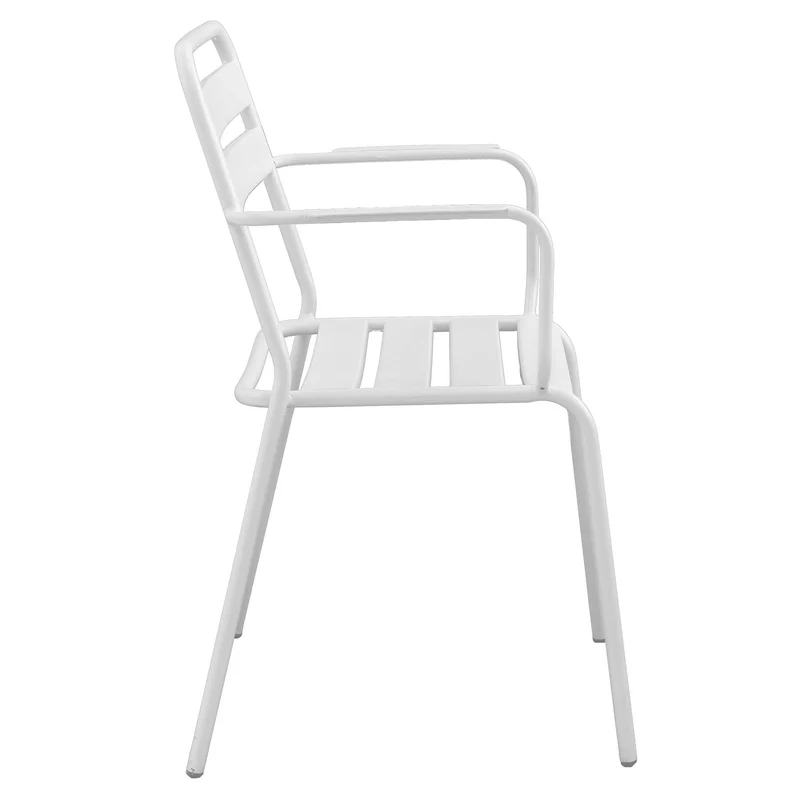 Poltrona da Giardino Impilabile in Acciaio cm 51x52x81 - LUCKY