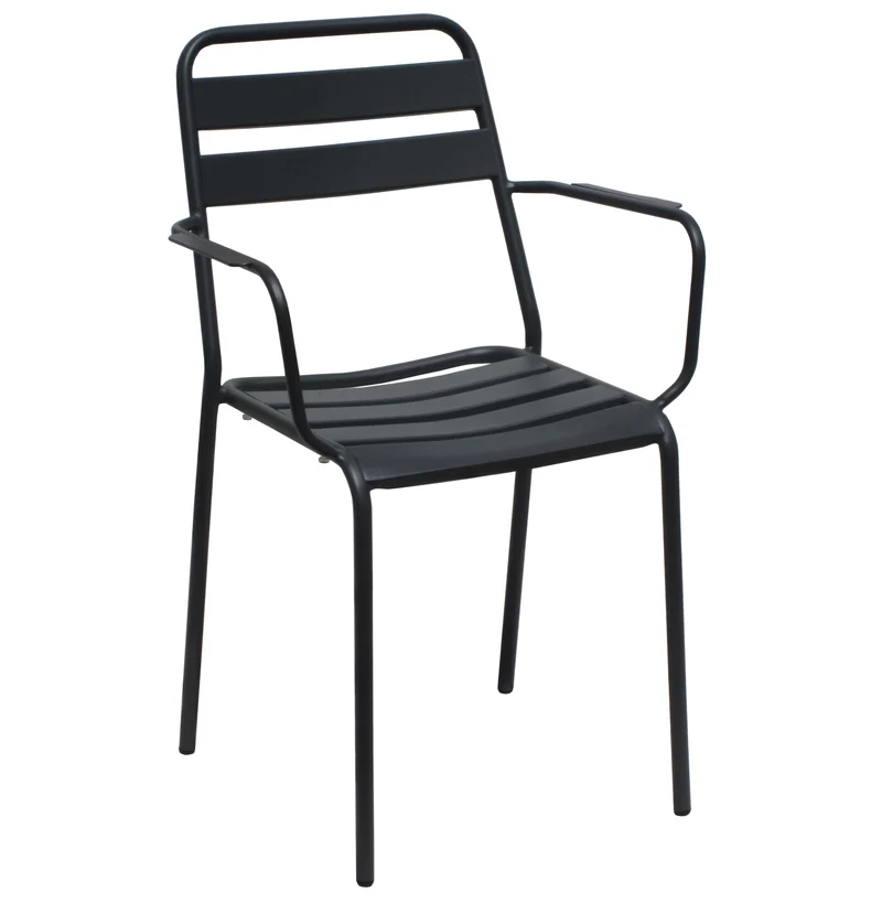 Poltrona da Giardino Impilabile in Acciaio cm 51x52x81 - LUCKY