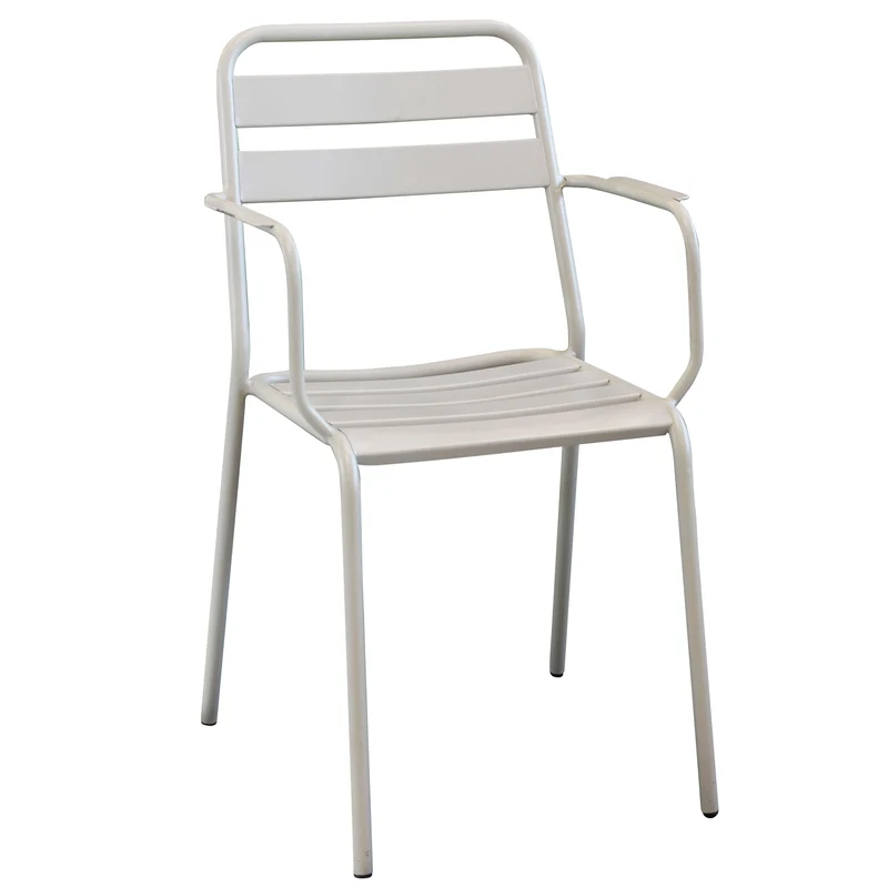 Poltrona da Giardino Impilabile in Acciaio cm 51x52x81 - LUCKY