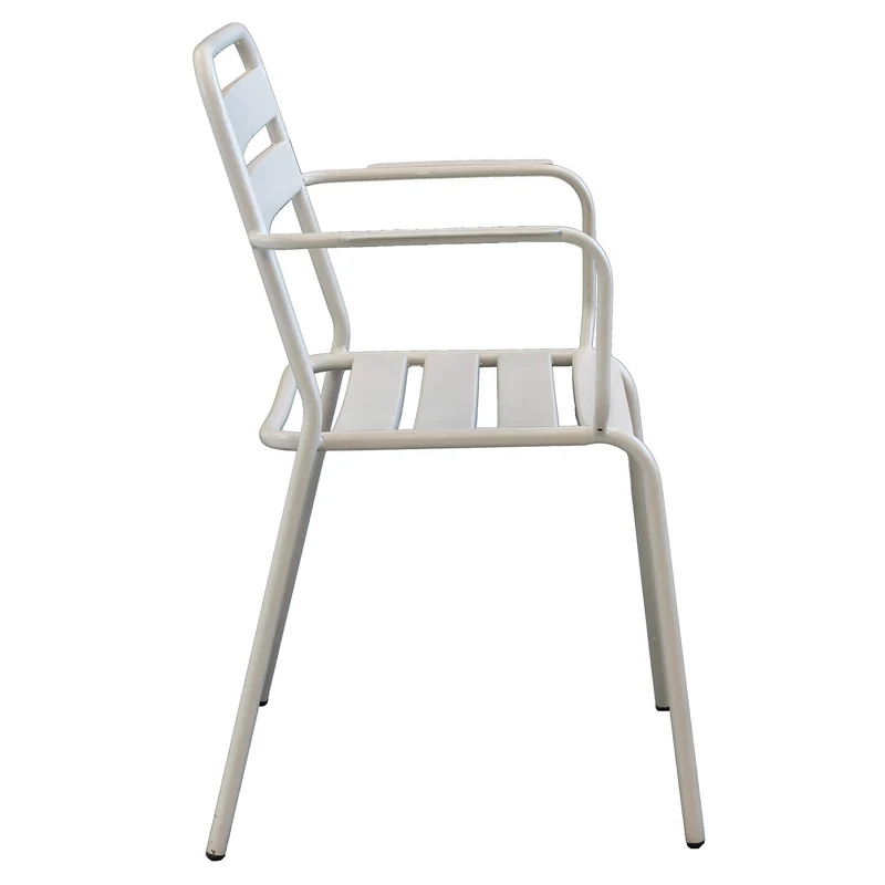 Poltrona da Giardino Impilabile in Acciaio cm 51x52x81 - LUCKY