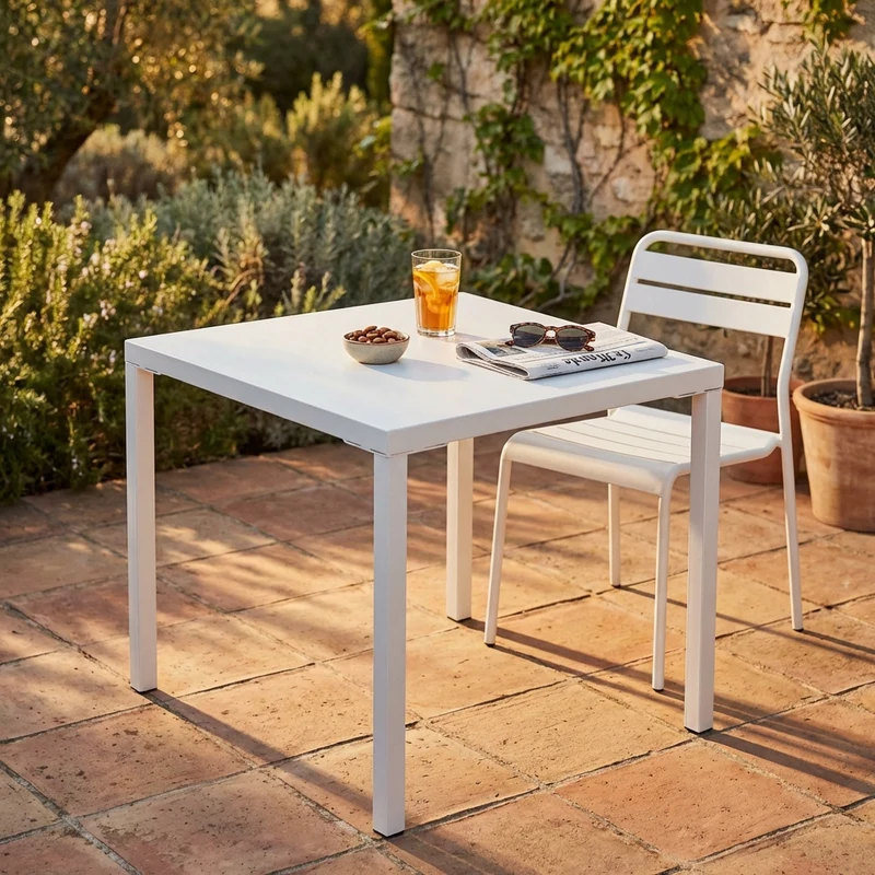 Tavolo da Giardino Quadrato cm 80x80 - CHAD