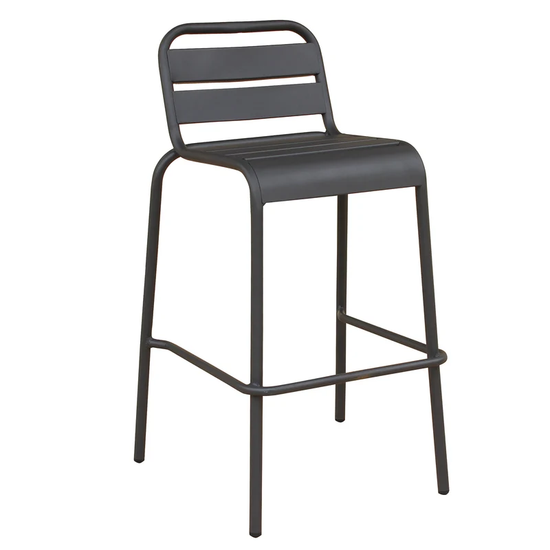 Sgabello da Giardino Impilabile in Acciaio cm 50x51x95 - STU