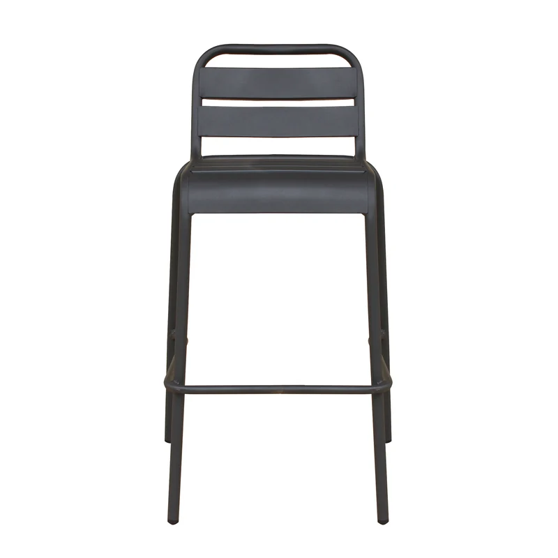 Sgabello da Giardino Impilabile in Acciaio cm 50x51x95 - STU