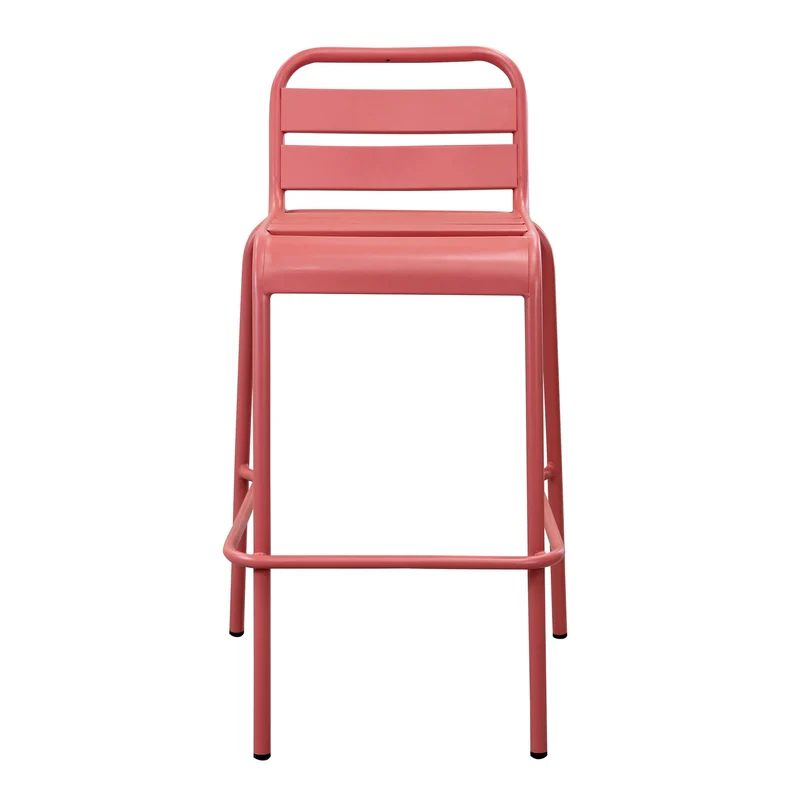 Sgabello da Giardino Impilabile in Acciaio cm 50x51x95 - STU