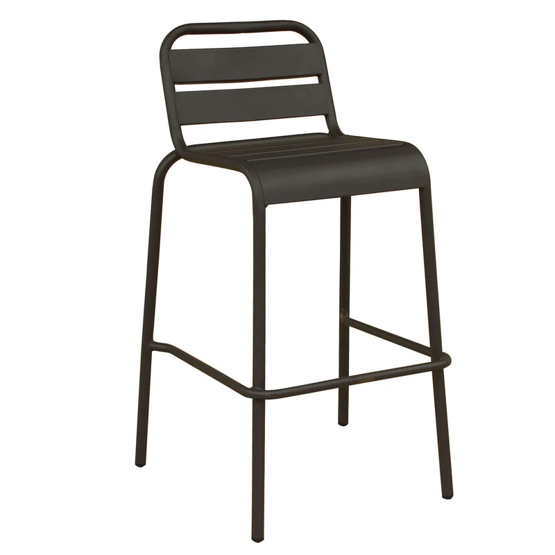 Sgabello da Giardino Impilabile in Acciaio cm 50x51x95 - STU