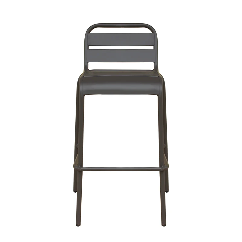 Sgabello da Giardino Impilabile in Acciaio cm 50x51x95 - STU