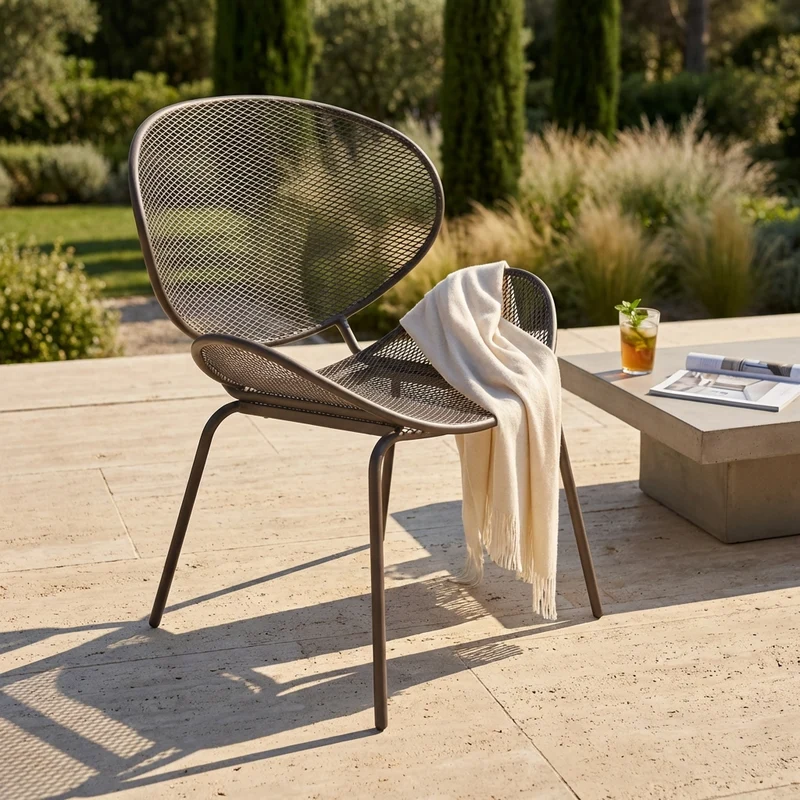 Poltrona da Giardino in Acciaio cm 64x54x85 - WALKER