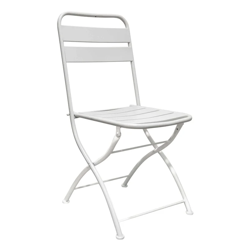 Sedia da Giardino Salvaspazio in Acciaio cm 42x50x88 - STUART