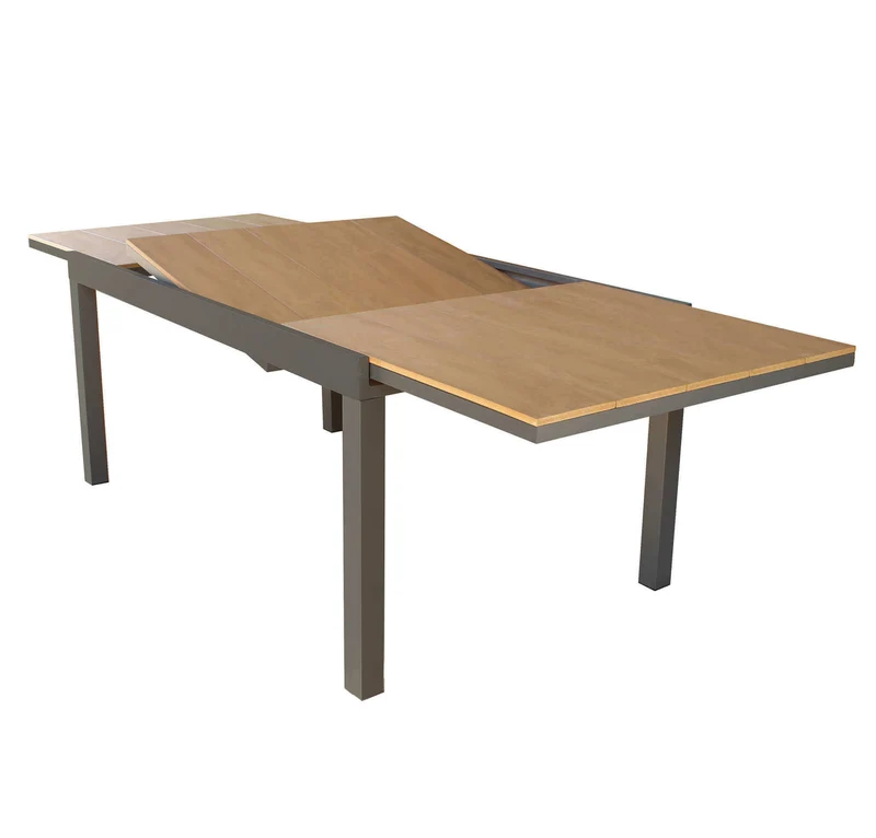 Tavolo da Giardino Allungabile piano in finto Legno 160/240x95 - URBAN