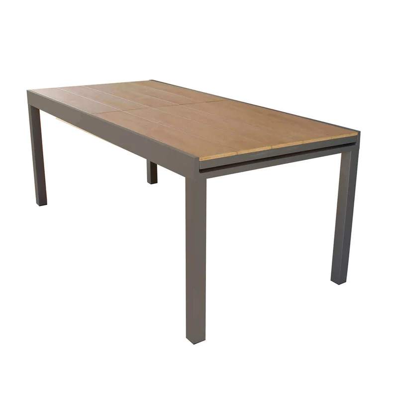 Tavolo da Giardino Allungabile piano in finto Legno 160/240x95 - URBAN