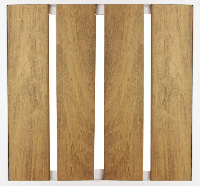 Poltrona da Giardino Impilabile in Alluminio Polywood cm 54x54x84 - URBAN