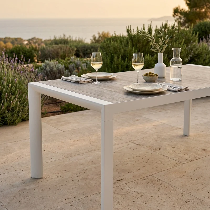 Tavolo da Giardino piano in Ceramica cm 195x90 - EMMET