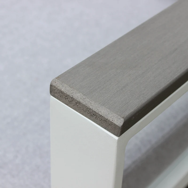 Salotto angolare da Giardino in Alluminio Poliestere cm 135x86x82 - SURA