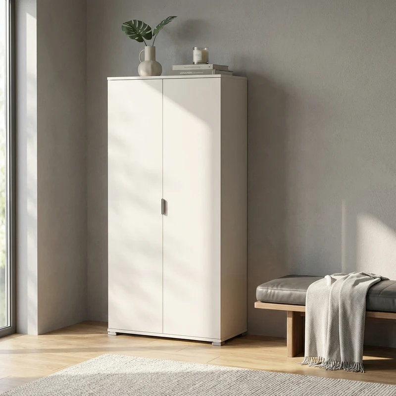 Armadio due ante 180 in Legno Composito cm 75x38x174 - MALCOLM