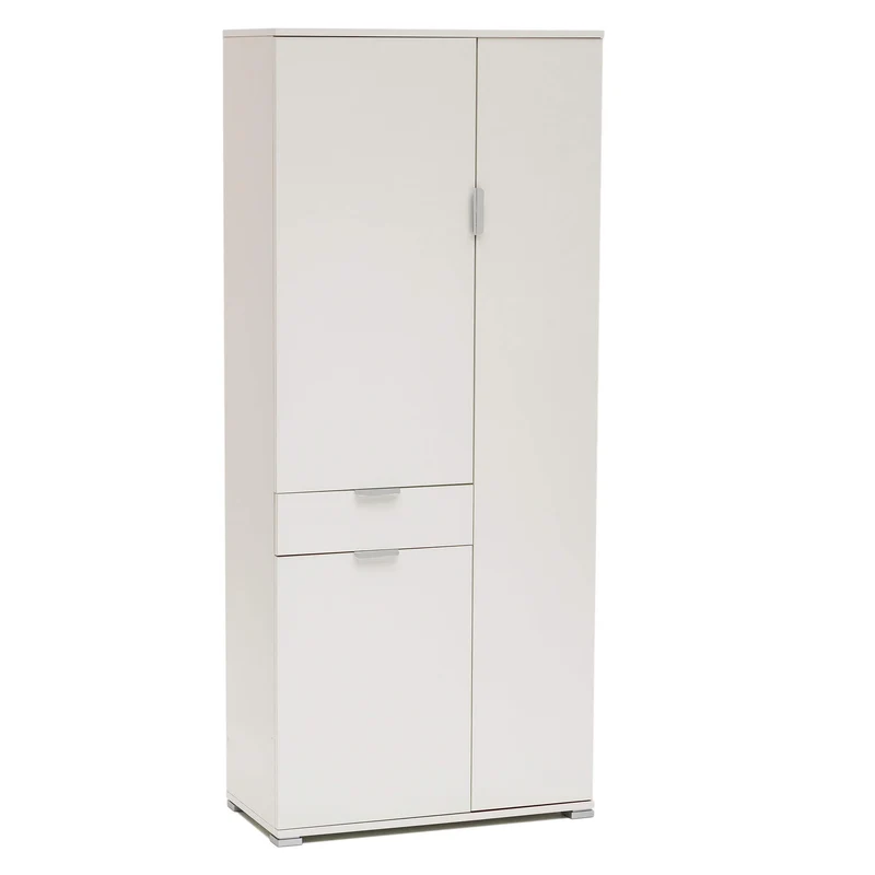 Armadio con 3 ante e un cassetto in Legno Composito cm 75x38x174 - KADEN