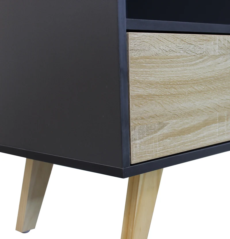 Madia con tre cassetti e un anta in Legno Composito cm 119x39 5x85 6 - GRADY