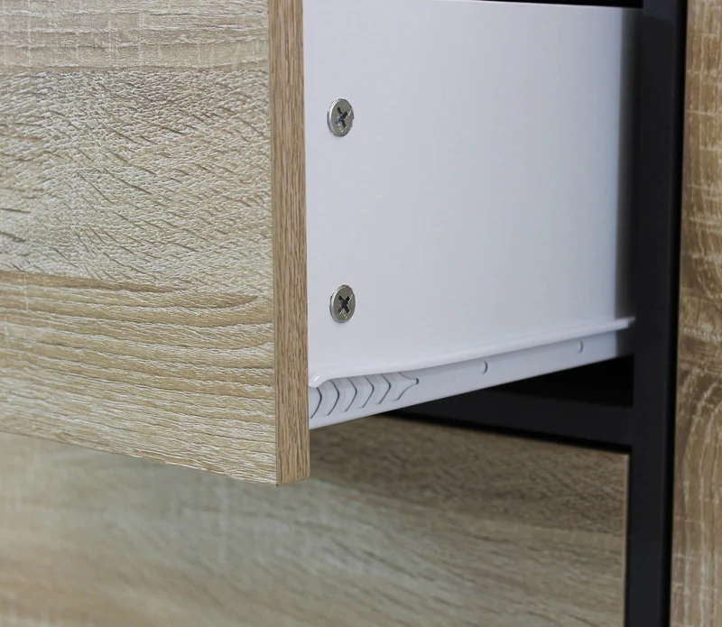 Madia con tre cassetti e un anta in Legno Composito cm 119x39 5x85 6 - GRADY