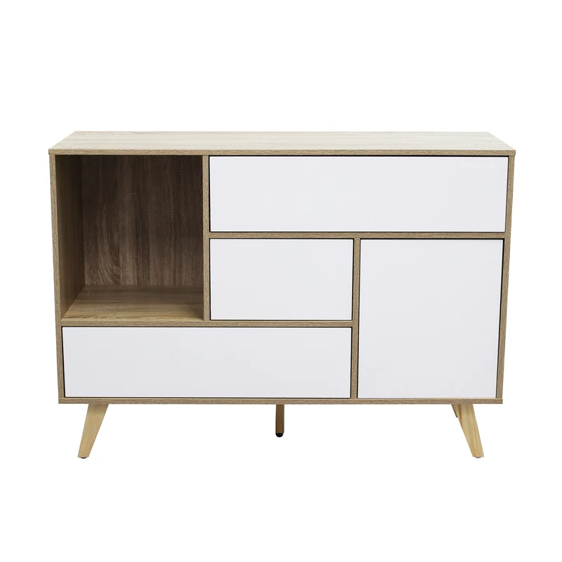 Madia con tre cassetti e un anta in Legno Composito cm 119x39 5x85 6 - GRADY