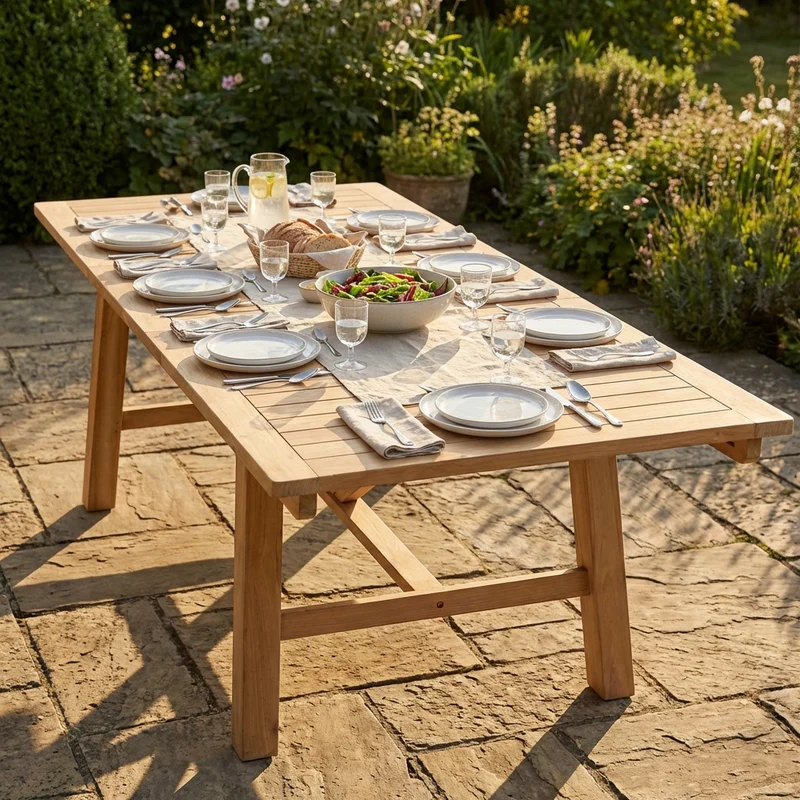 Tavolo da Giardino Allungabile in Teak - THOR