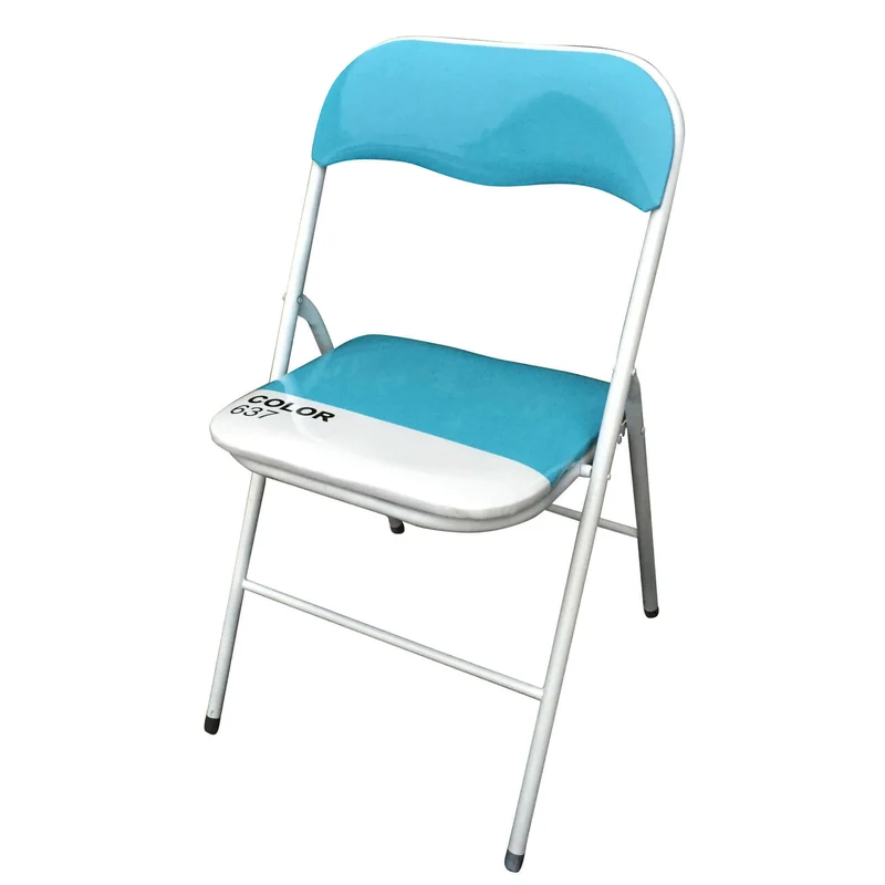 Sedia Pieghevole Salvaspazio in Acciaio PVC cm 44x45x79 - SLIM