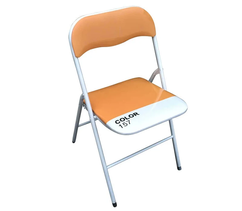 Sedia Pieghevole Salvaspazio in Acciaio PVC cm 44x45x79 - SLIM