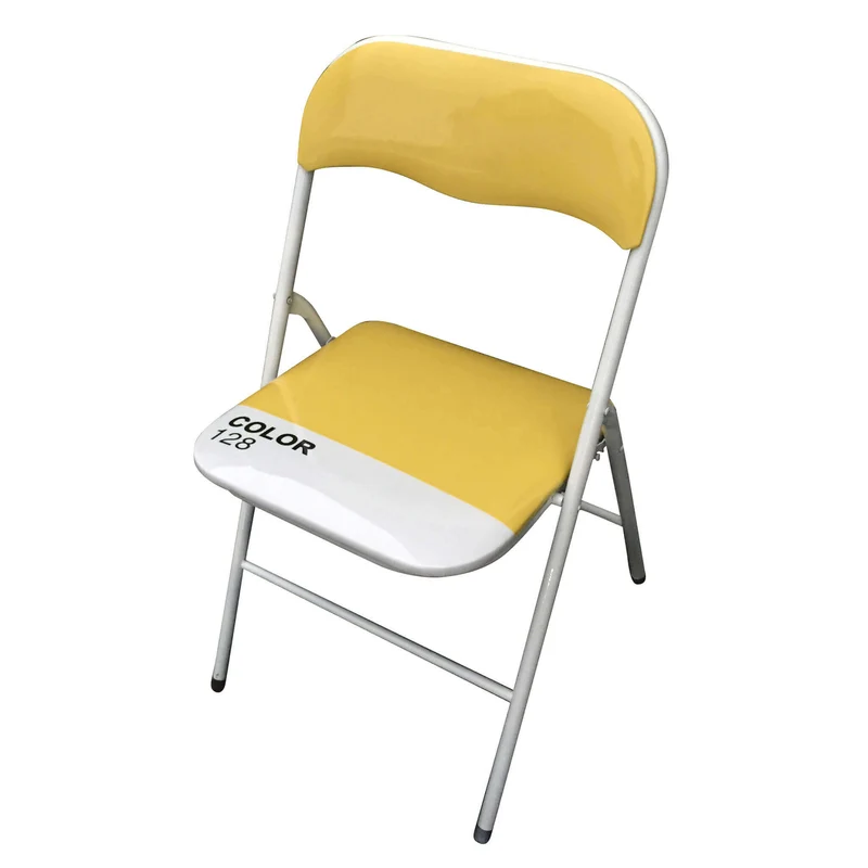 Sedia Pieghevole Salvaspazio in Acciaio PVC cm 44x45x79 - SLIM