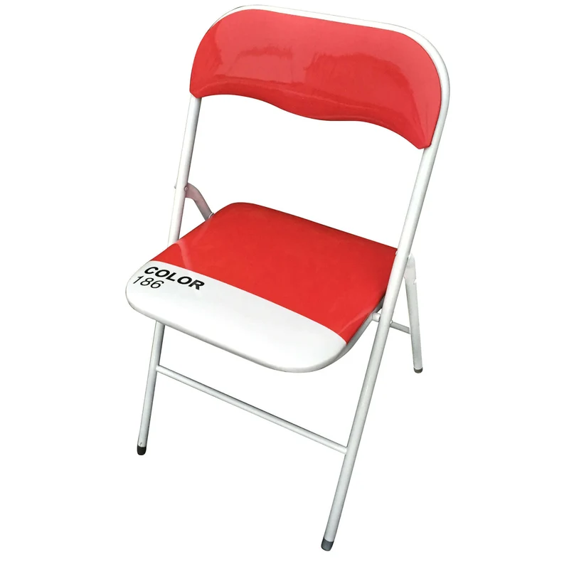 Sedia Pieghevole Salvaspazio in Acciaio PVC cm 44x45x79 - SLIM