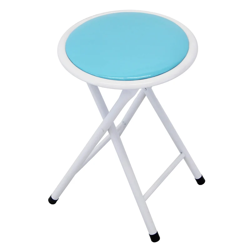 Sgabello Pieghevole Salvaspazio in Acciaio PVC cm 30x30x45 - SLIM