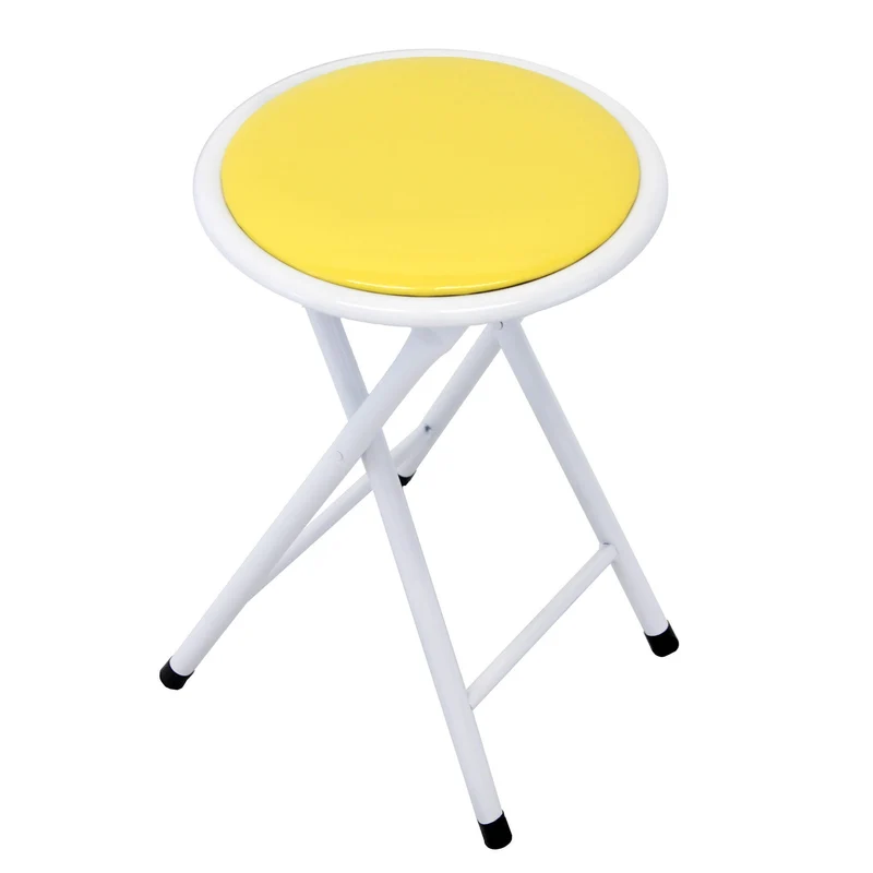 Sgabello Pieghevole Salvaspazio in Acciaio PVC cm 30x30x45 - SLIM