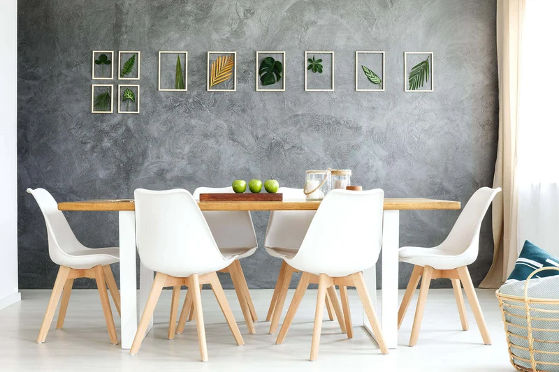 Sedia Svandinava con seduta Imbottita in Plastica Legno cm 49x54x83 - LISA