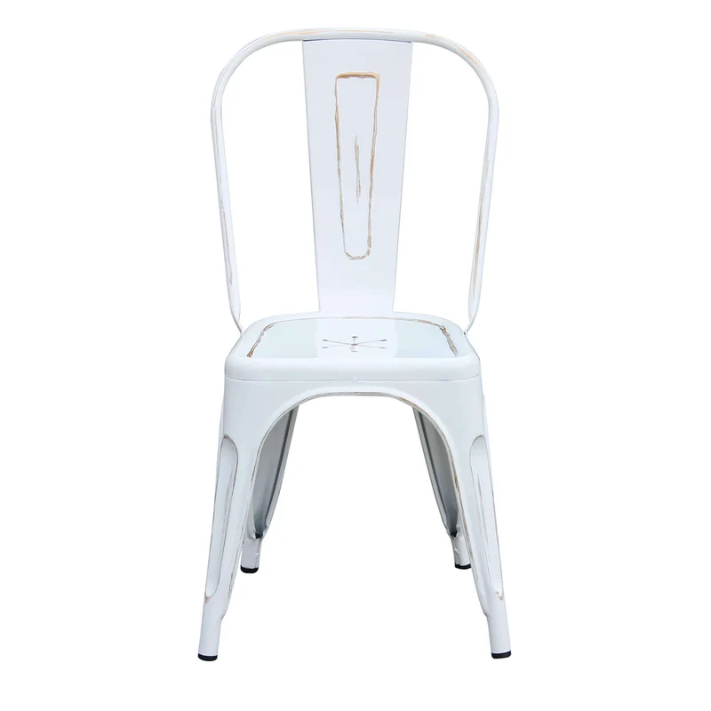 Sedia per Sala da Pranzo Industrial in Acciaio cm 35x45x85 - METAL