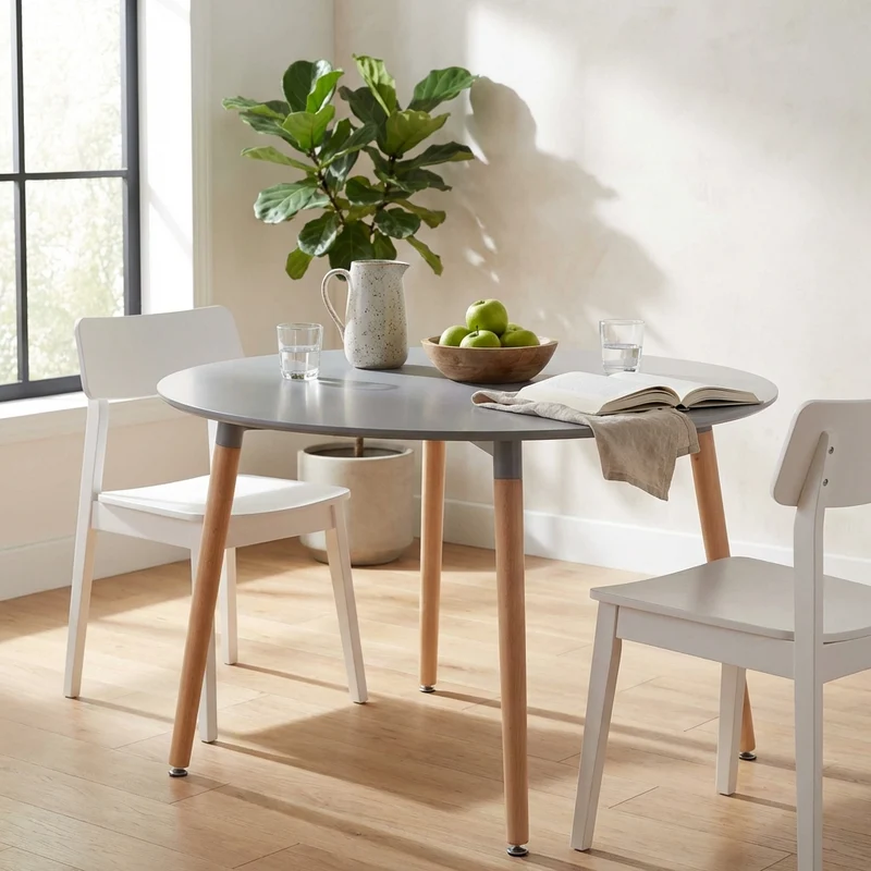 Tavolo Rotondo 120 in Plastica cm 120x120x75 - LYON