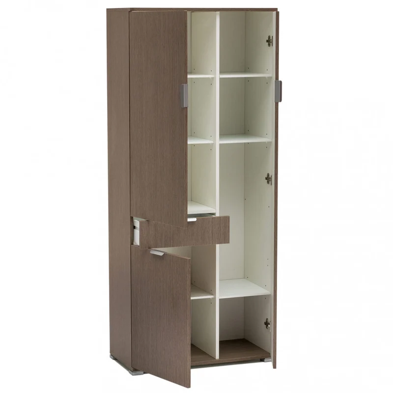 Armadio MR805047 in Truciolare Bilaminato Rovere Grigio