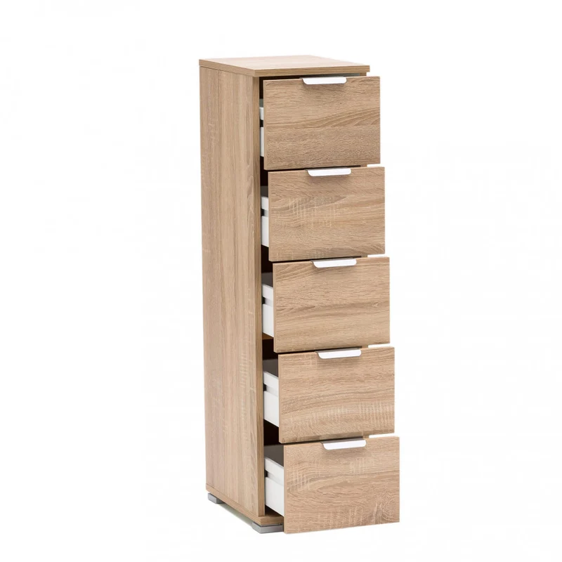 Cassettiera MR805040 in Truciolare Bilaminato Effetto Naturale