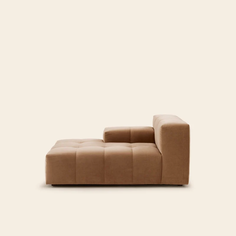 Méridienne modulable G UBERTO opal caramel