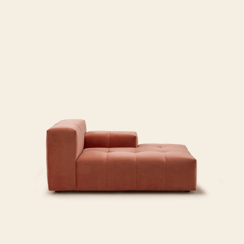 Méridienne modulable D UBERTO opal orange corail