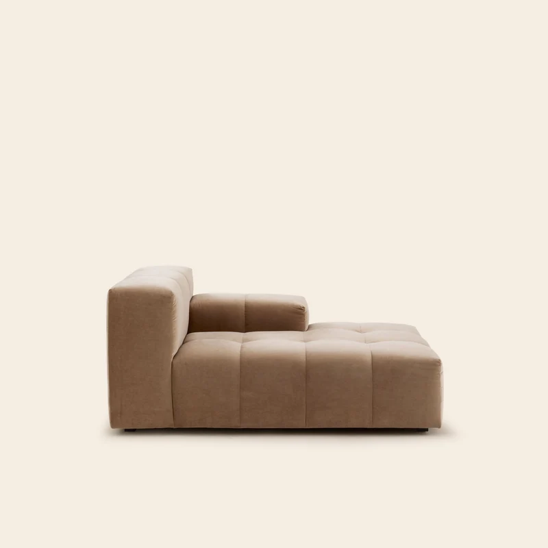 Méridienne modulable D UBERTO opal beige chaud