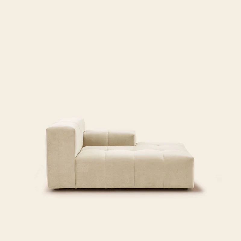 Méridienne modulable D UBERTO opal sable doux