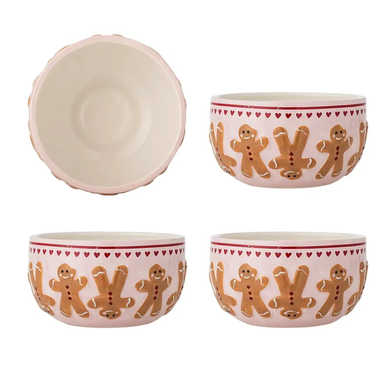 Kommenset roze Binna 12cm - 4 stuks