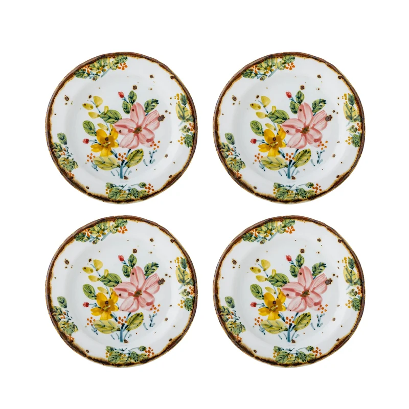Bordenset aardewerk Savina Ø15 cm - set van 4