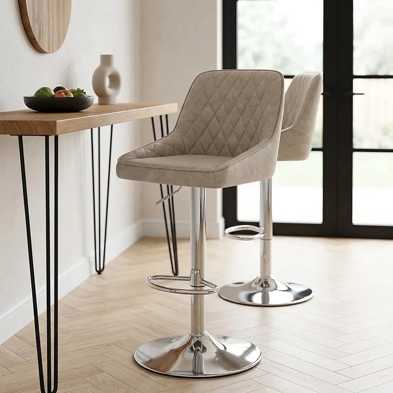 Sgabello Ecopelle - Darwin Crema