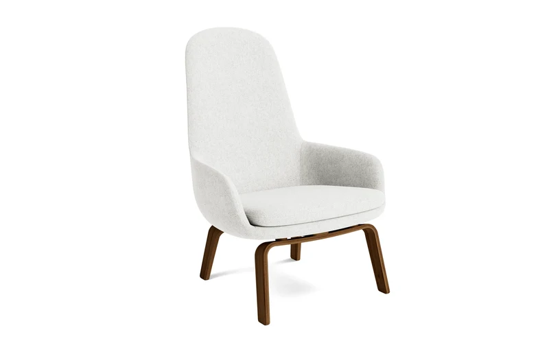Era Lounge-Sessel hoch Walnuss Hallingdal