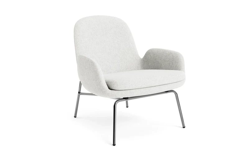 Era Lounge-Sessel niedrig Chrom Hallingdal