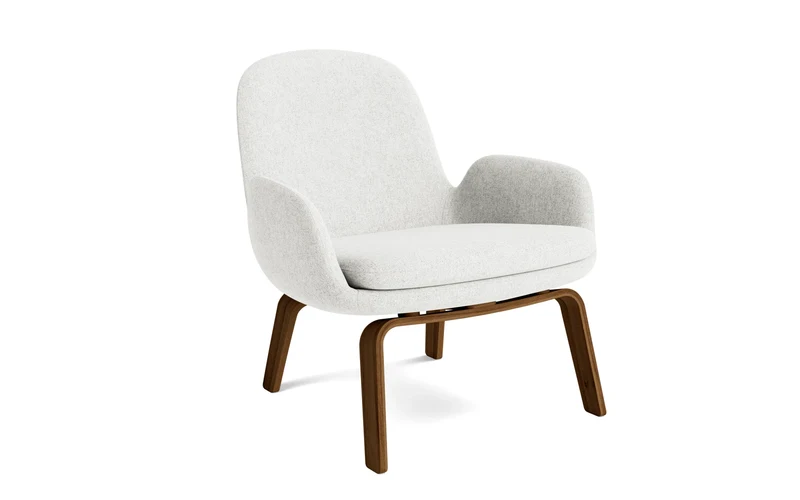 Era Lounge-Sessel niedrig Walnuss Hallingdal