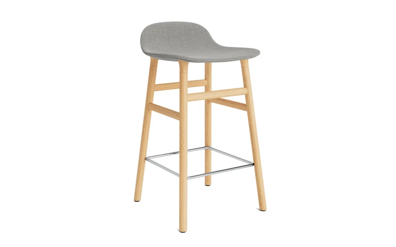 Form Barstuhl 65 cm gepolstert Eiche Remix