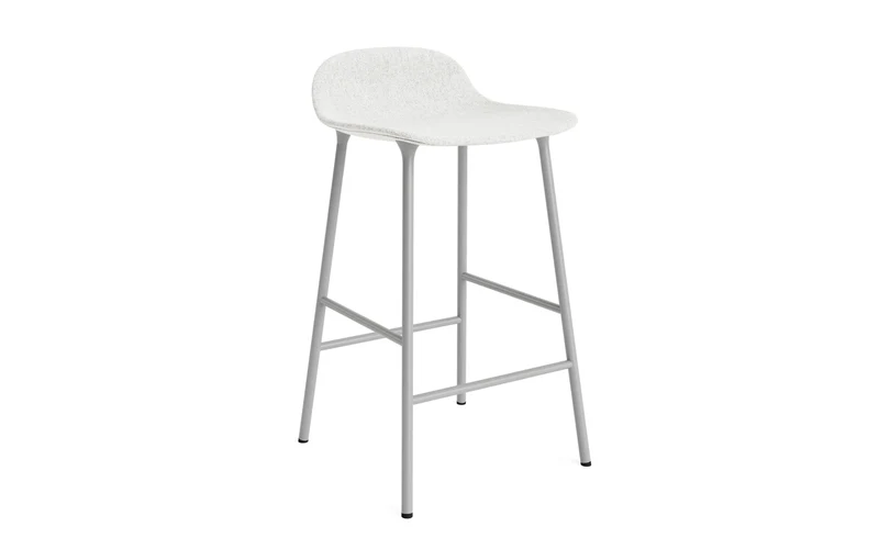 Form Barstuhl 65 cm gepolstert grau Stahl Hallingdal