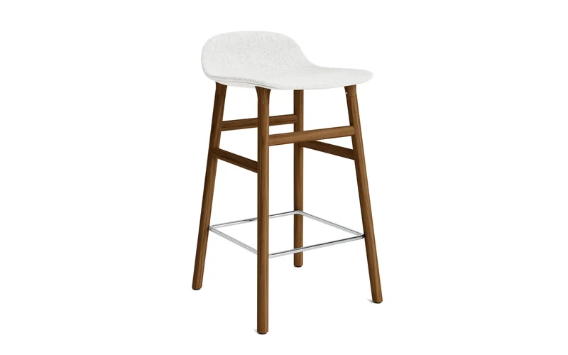 Form Barstuhl 65 cm gepolstert Walnuss Hallingdal