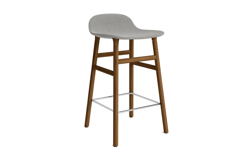 Form Barstuhl 65 cm gepolstert Walnuss Remix
