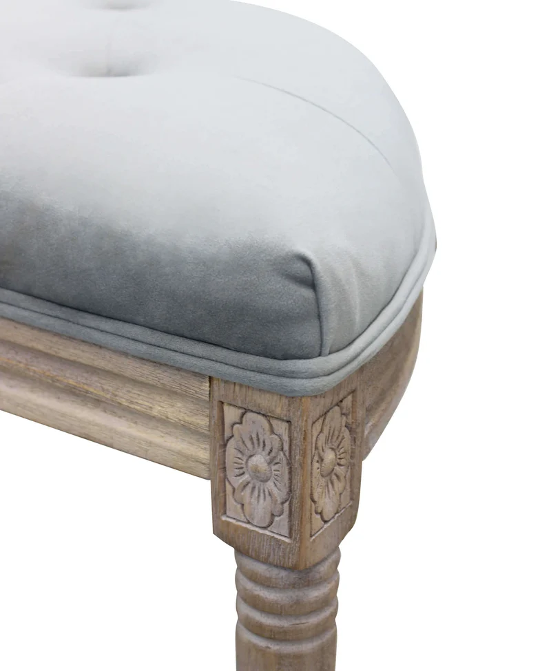 Panca vintage in ecopelle Fondoletto in Legno cm 125x45x48 - LISA