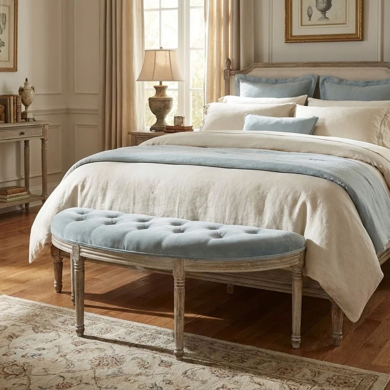Panca vintage in ecopelle Fondoletto in Legno cm 125x45x48 - LISA